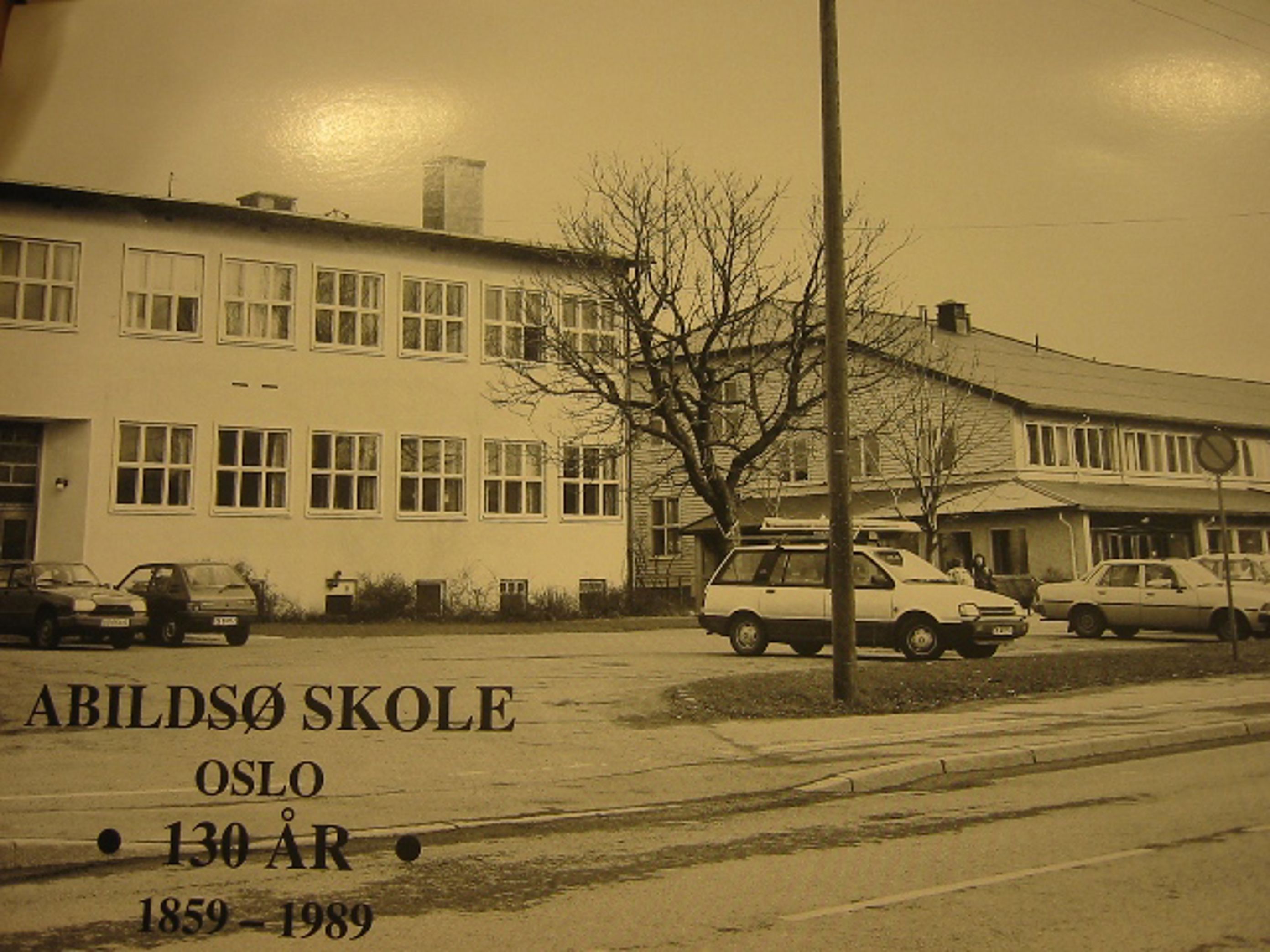 Historiske bilder parkeringsplass